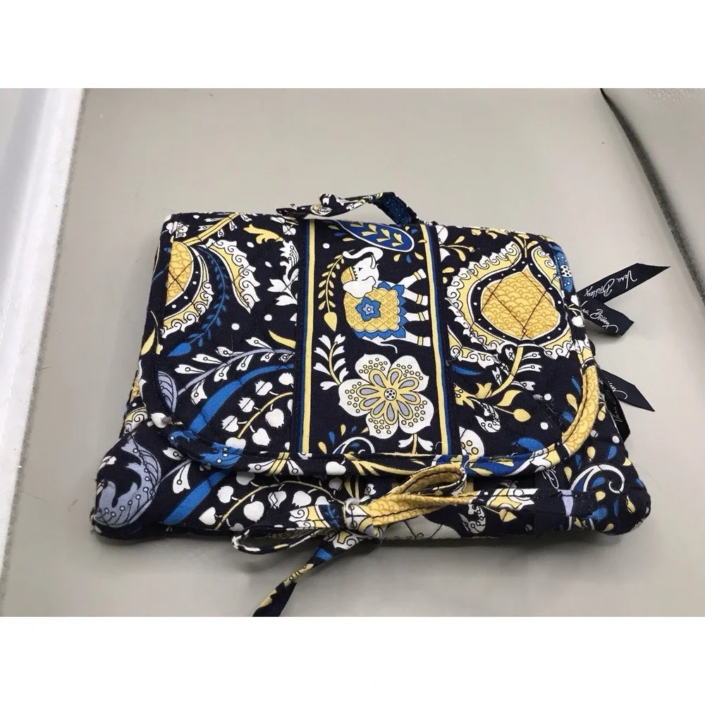Organizer Make Up‎ Bag Tie Close Ellie Blue Pattern Retired